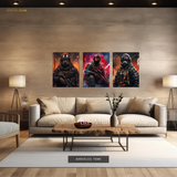 COD Characters Gaming - 3 Panel Wall Art