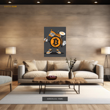 In BTC We Trust - Crypto Artwork - Premium Wall Art