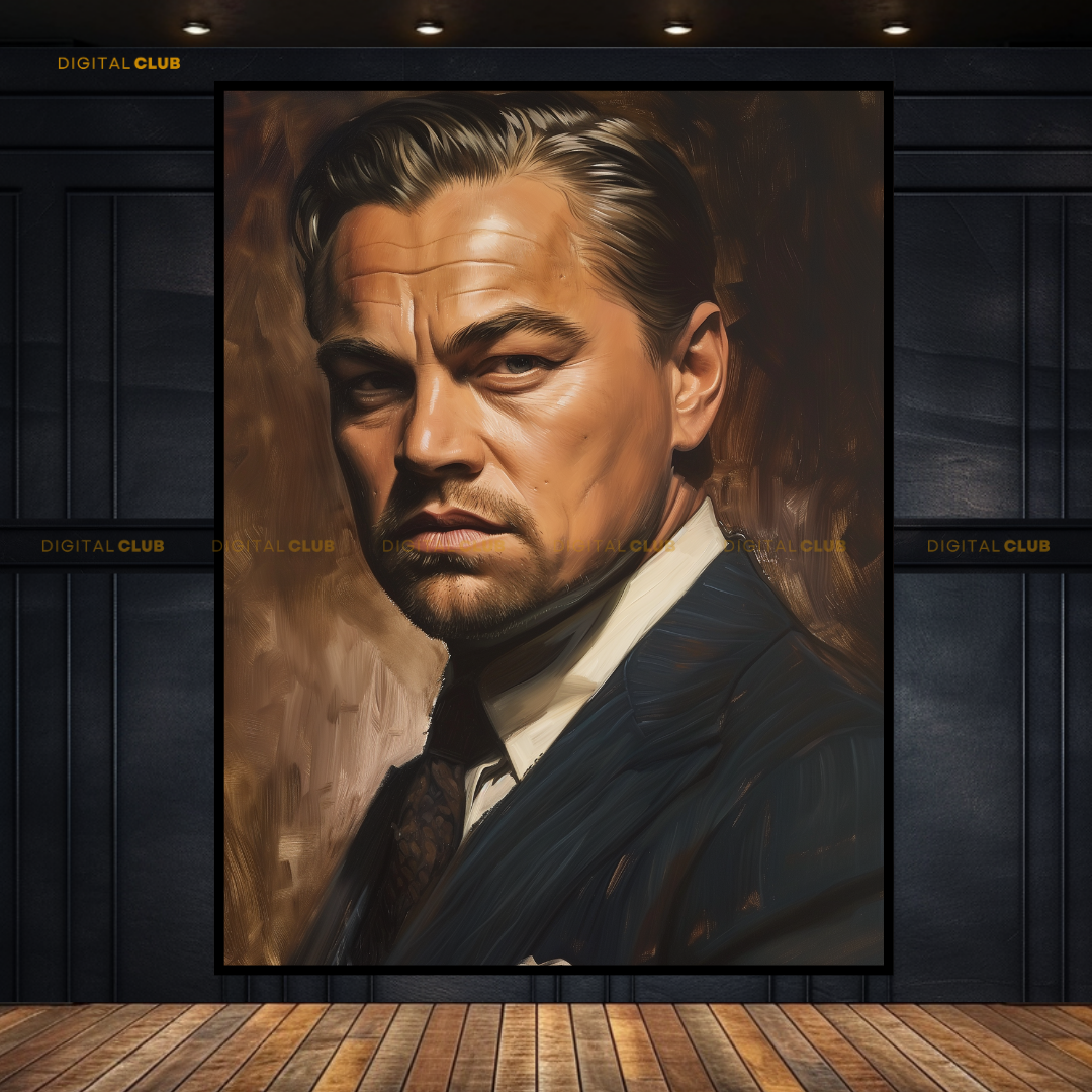 Leonardo Dicaprio Actor & Producer Football Premium Wall Art