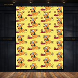 Pluto Disney - Seamless Pattern - Premium Wall Art