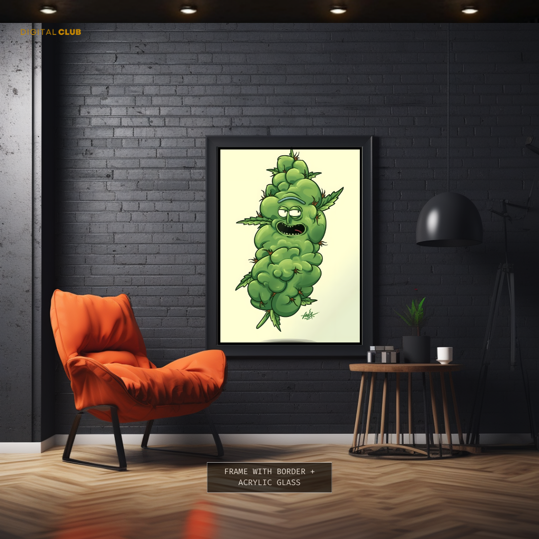 Marijuana Cannabis Bud Premium Wall Art