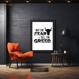 Buy The Fear - Crypto - Premium Wall Art