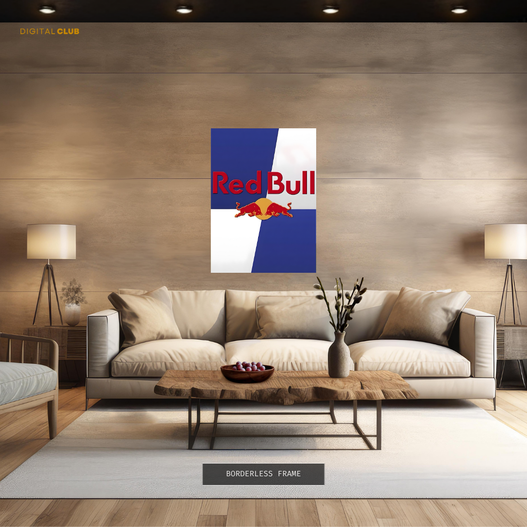 RED BULL Logo Artwork Premium Wall Art