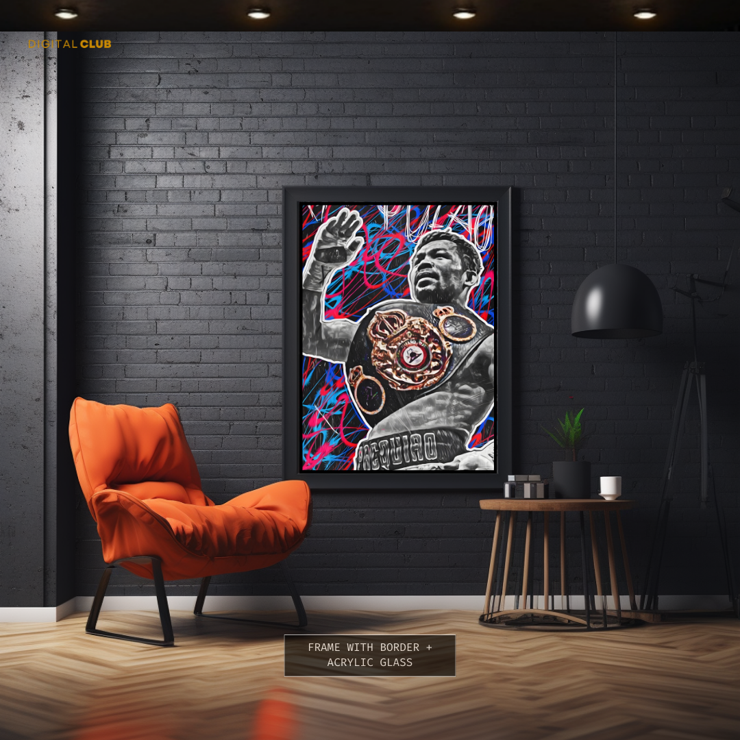 Manny Pacquiao Boxing Premium Wall Art