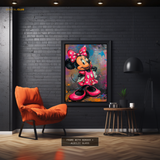 Minnie Mouse Disney Painting Premium Wall Art