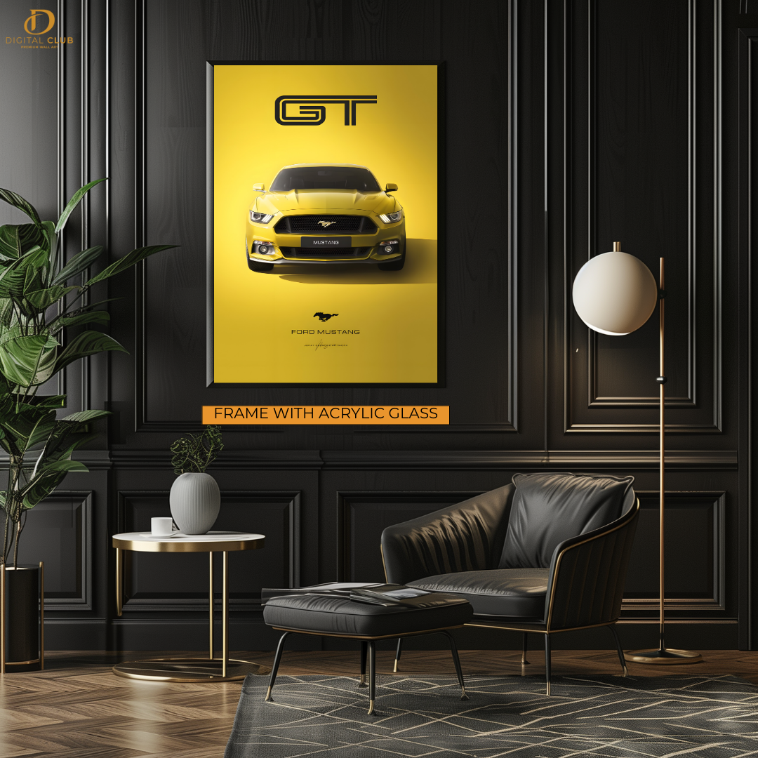 GT Ford Mustang - Artwork - Premium Wall Art