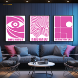 Bauhaus Artwork 2 - 3 Panel Wall Art