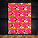 Looney Tunes - Seamless Pattern - Premium Wall Art