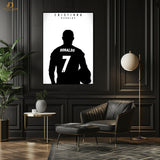 Cristiano Ronaldo No 7 - Football - Premium Wall Art