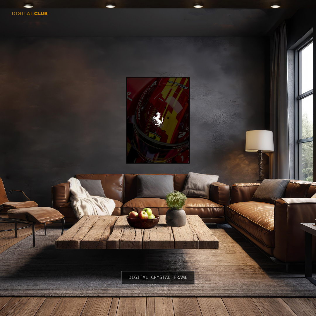 Ferrari Logo Artwork Premium Wall Art