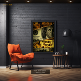 No Money No Funny Dollar Boxing Premium Wall Art