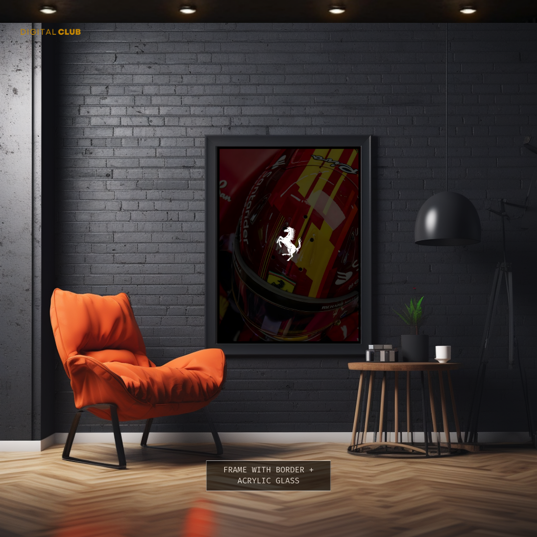 Ferrari Logo Artwork Premium Wall Art