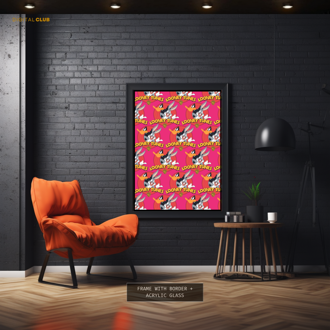 Looney Tunes - Seamless Pattern - Premium Wall Art