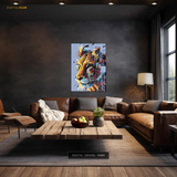 Lion Abstract Art Premium Wall Art