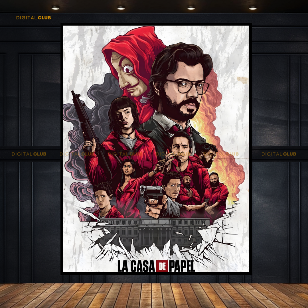 La Casa De Papel Artwork Premium Wall Art