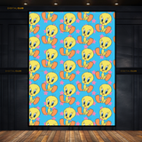 Tweety Pie - Seamless Pattern - Premium Wall Art