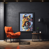 Lion Abstract Art Premium Wall Art