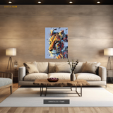 Lion Abstract Art Premium Wall Art