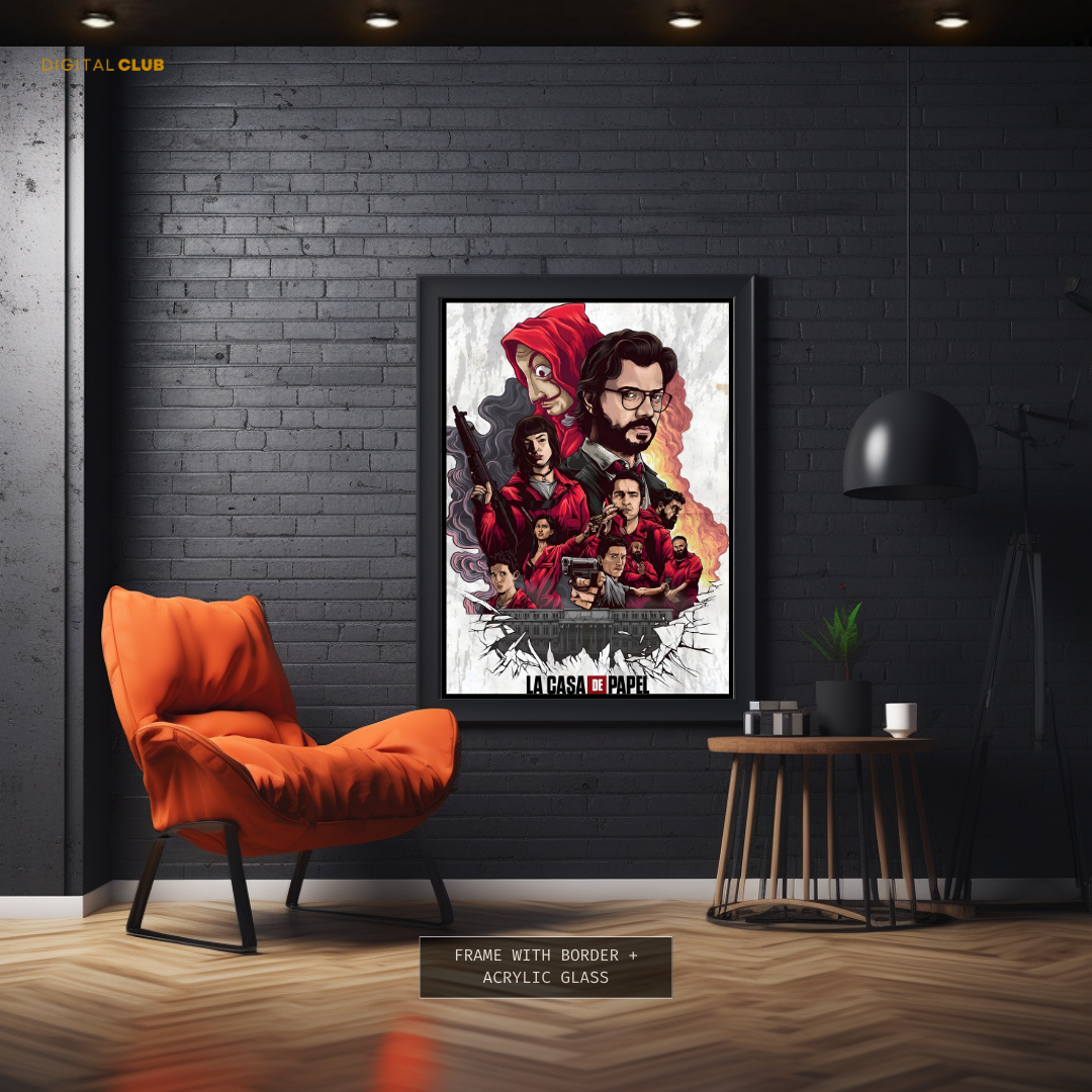 La Casa De Papel Artwork Premium Wall Art