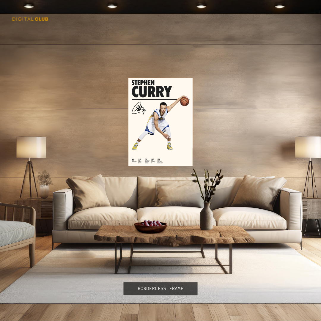 Stephen Curry Artwork - Premium Wall Art