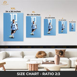 Leo Messi - Football - Premium Wall Art