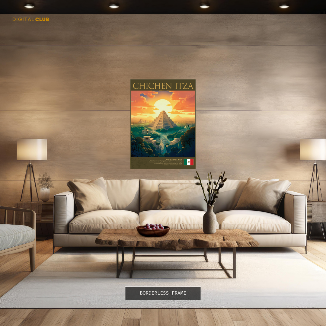 Chichen Itza Mexico Premium Wall Art