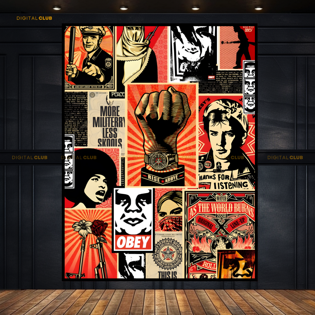 OBEY Artwork Premium Wall Art