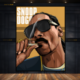 Snoop Dogg Rapper Premium Wall Art