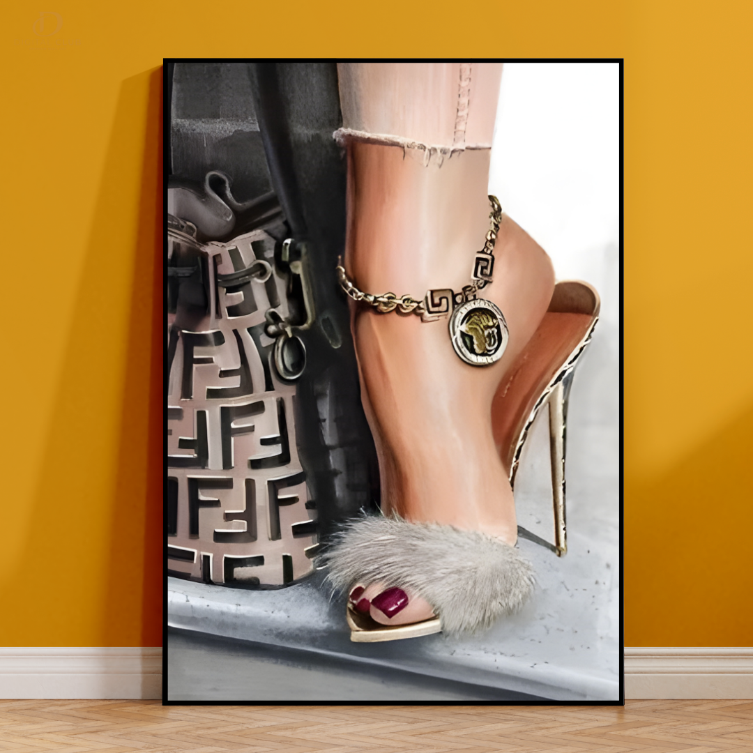 Heels & Anklets - Fashion & Style - Premium Wall Art