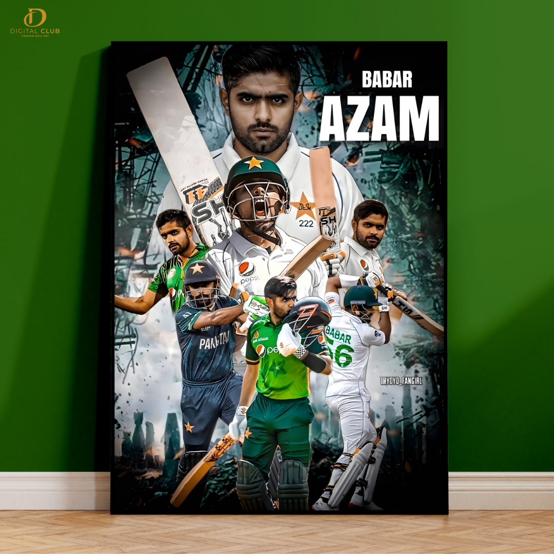 Babar Azam - Cricket - Premium Wall Art