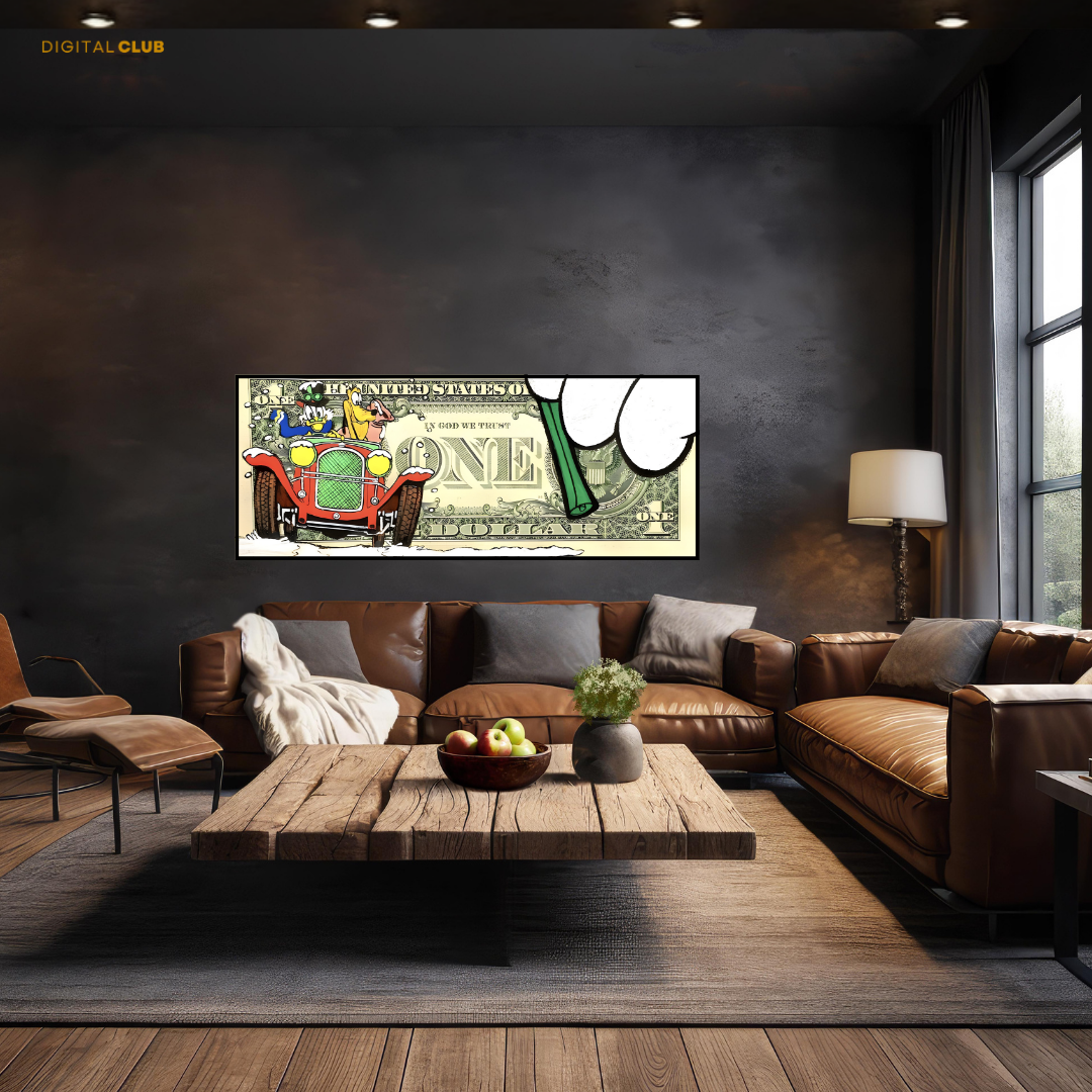 Dollar Bill x Coco - Ultra-Wide Wall Art