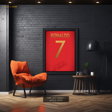 Ronaldo CR7 Signed - Premium Wall Art