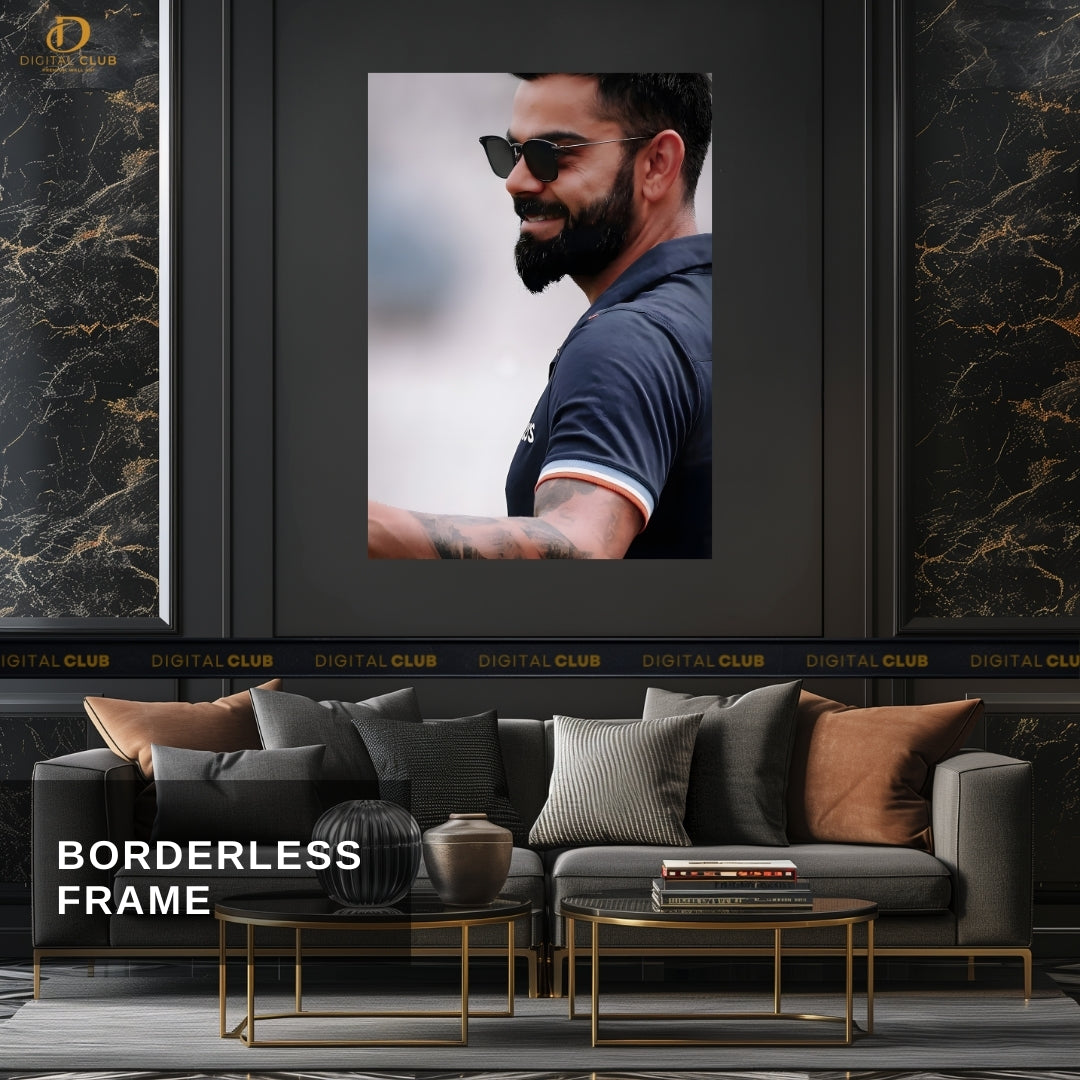 Virat Kohli 8 - Cricket - Premium Wall Art