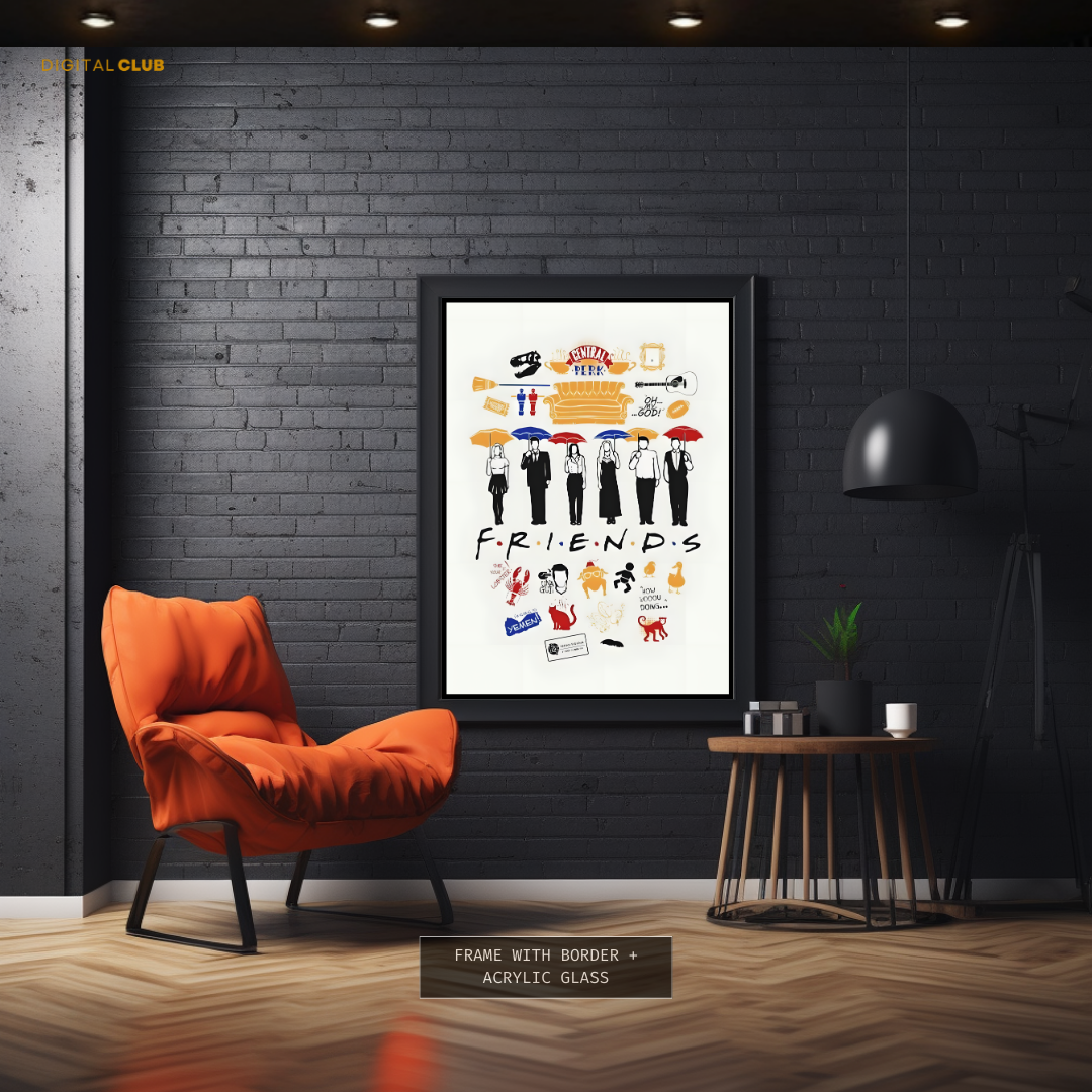 Friends Tv Show Central Perk Premium Wall Art