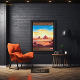 Pyramids of Giza Egypt Premium Wall Art