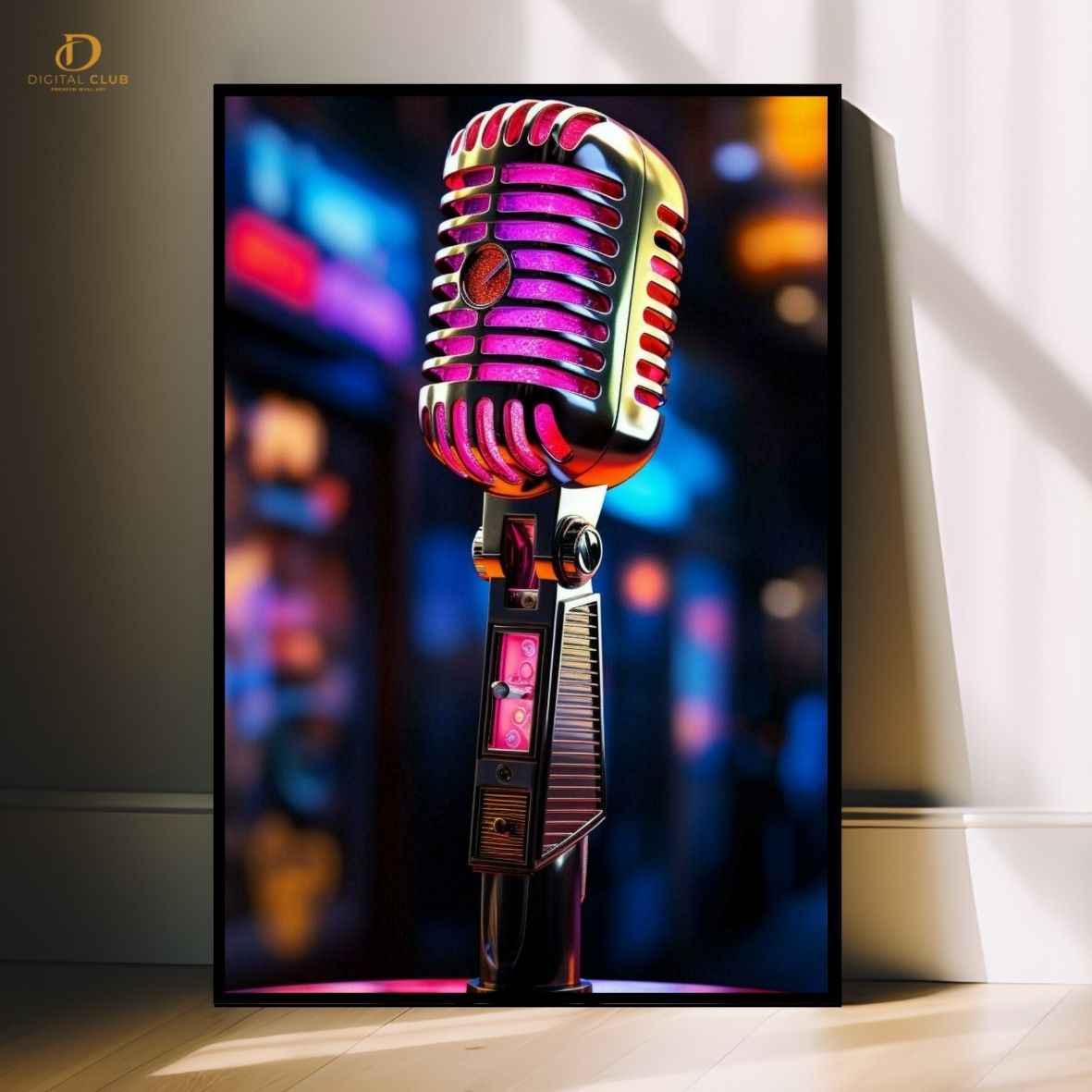 MIC - SINGING- Premium Wall Art