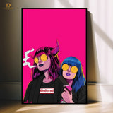 Funky Girls -Pop Art- Premium Wall Art - Art Digital Club