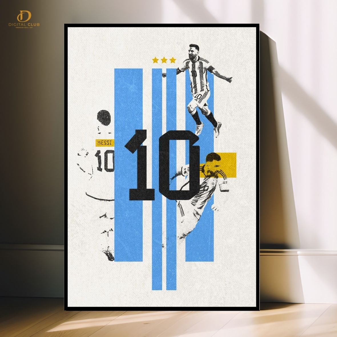 Messi 10 - FOOTBALL- Premium Wall Art