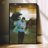 Karan Aujla -Bachke Bachke - Music Singer- Premium Wall Art