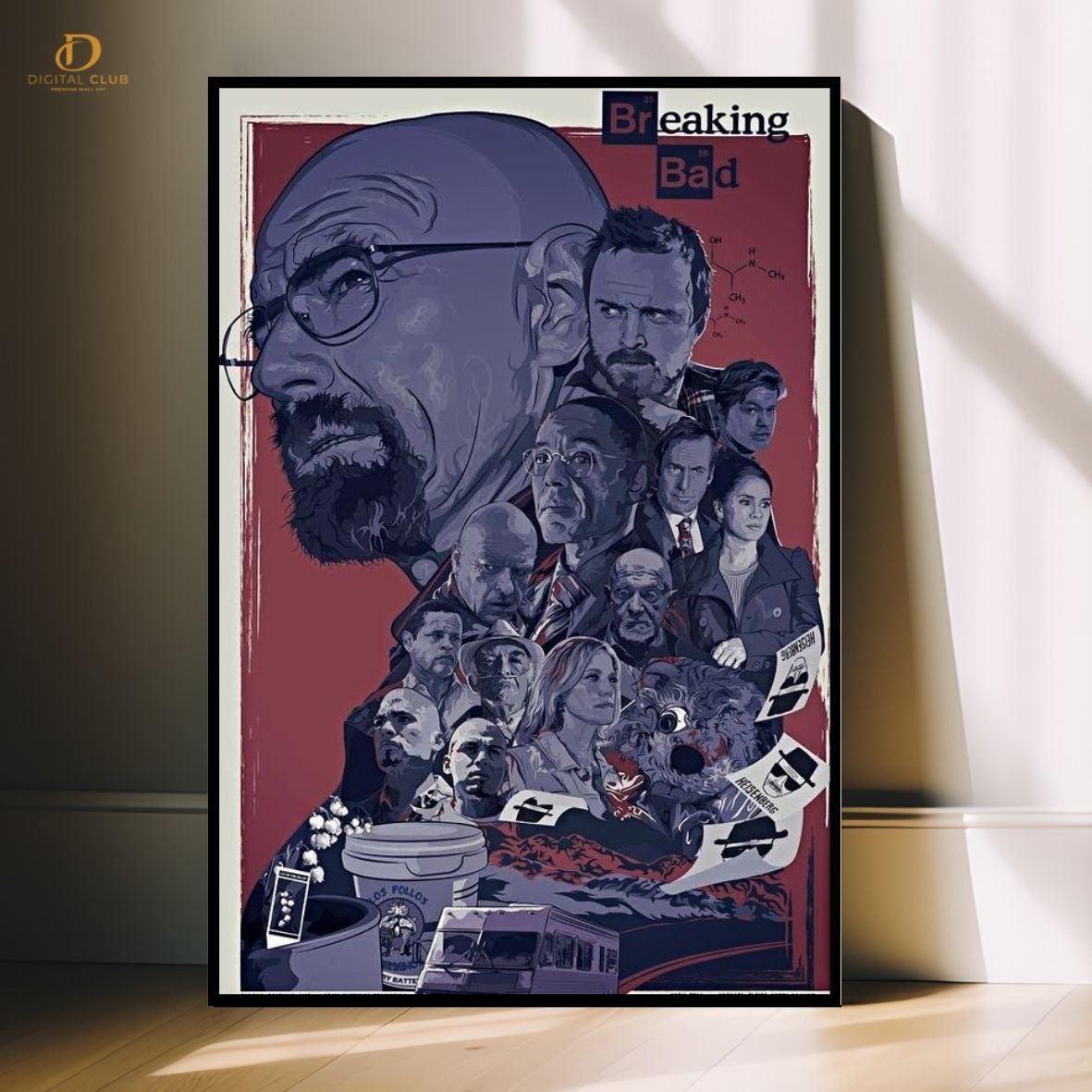 Breaking Bad Graphics- Movie- Premium Wall Art - Art Digital Club