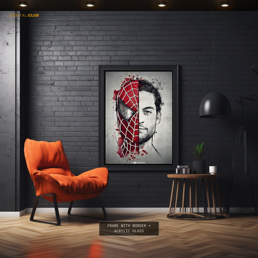 Spider Man - Movie Artwork - Premium Wall Art