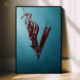 Vikings Logo - Tv Series - Premium Wall Art