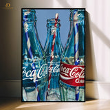 Coca Cola Artwork  - Aesthetic- Premium Wall Art