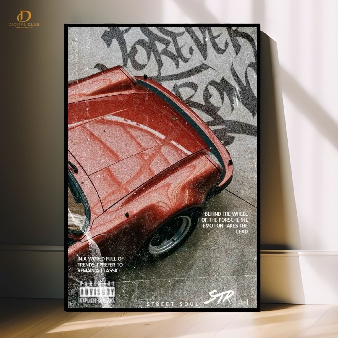 Porshce 911- Car- Premium Wall Art - Art Digital Club