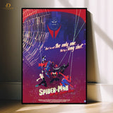 SpiderMan into Spider Verse- Movie - Premium Wall Art