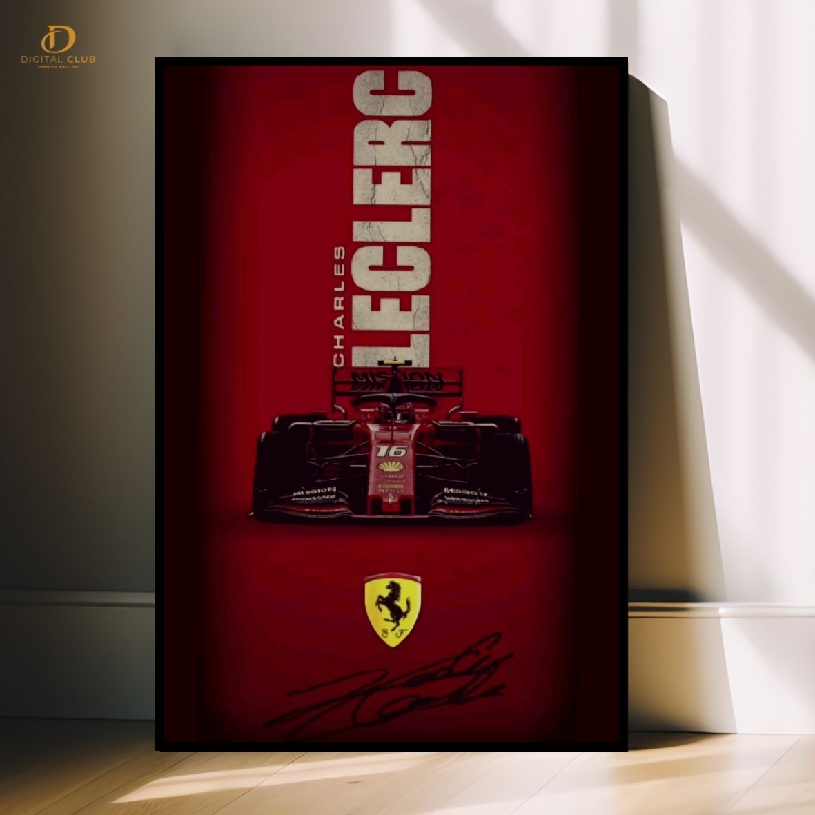 Charles Leclerc -F1 Car - Premium Wall Art - Art Digital Club