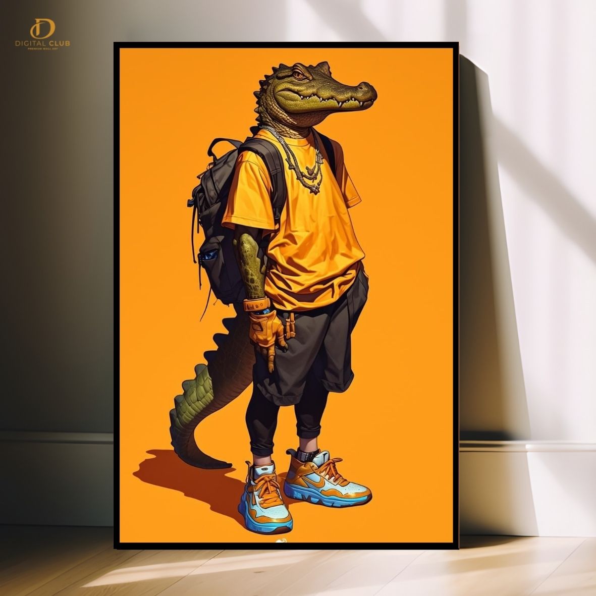 Corodile Man- Trendy- Premium Wall Art - Art Digital Club
