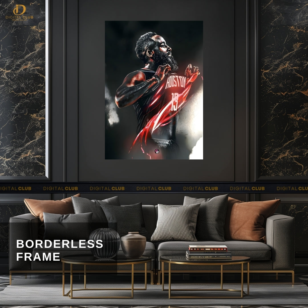 James Harden - Basketball - Premium Wall Art