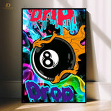8 Ball Artwork- Snooker -Premium Wall Art