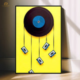 Cassette Tape- Music - Premium Wall Art - Art Digital Club